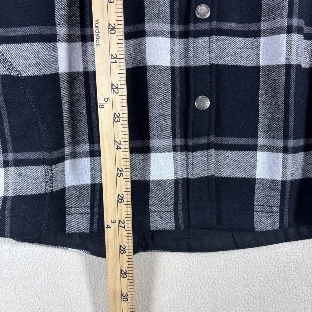 Orvis Womens Sz L Fleece Lined PLAID Shirt Jacket Shacket Snap Outdoor - Picture 8 of 9